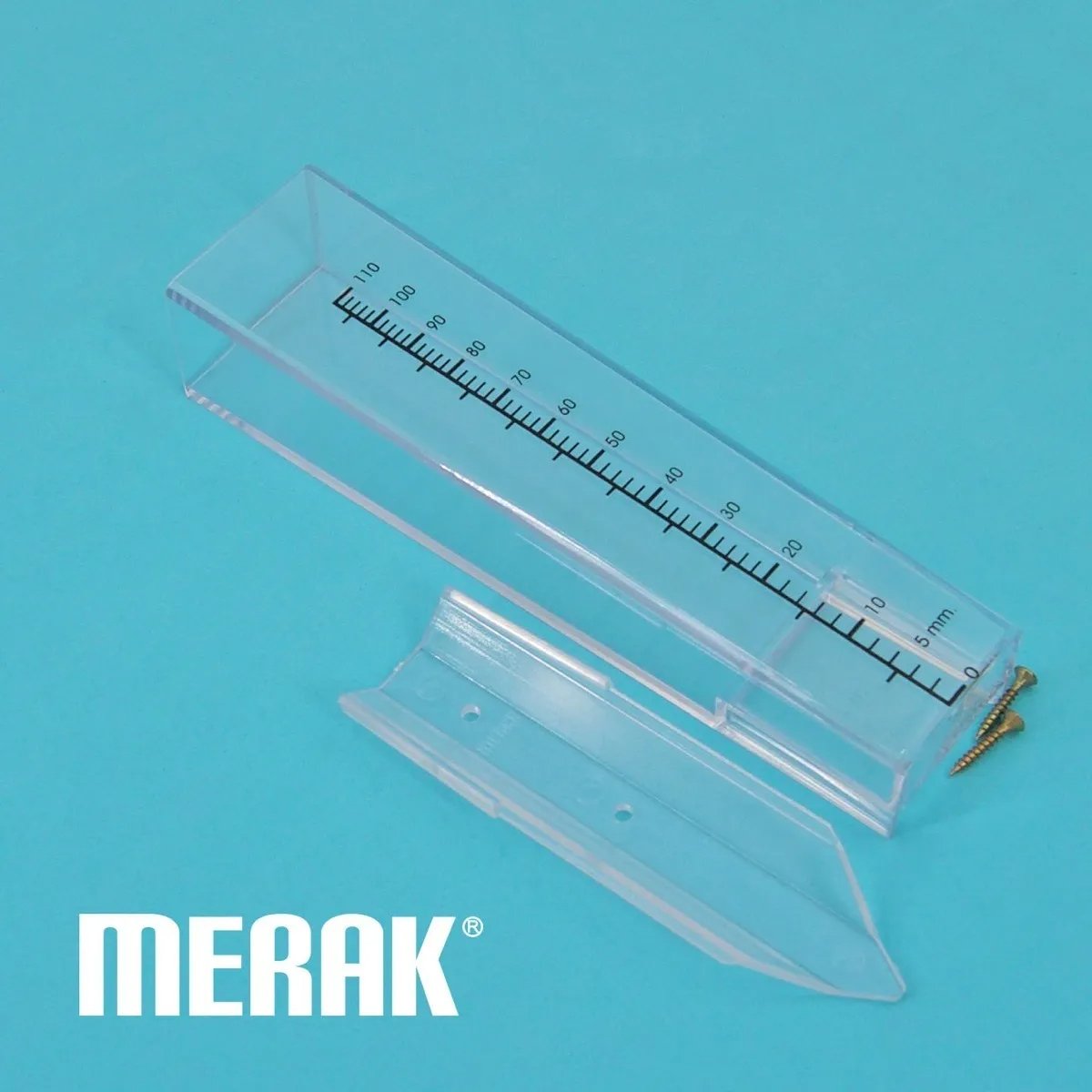 Pluviómetro Plástico Merak 110mm Con Soporte Transparente - Imagen 2