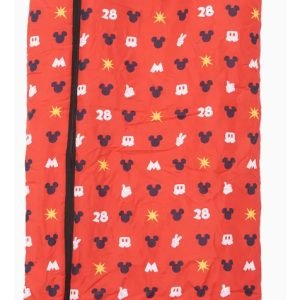 Bolsa De Dormir Para Pijamadas Peluche Mickey Mouse Piñata Color Rojo Con Negro Ubicación Del Cierre Frente Lateral