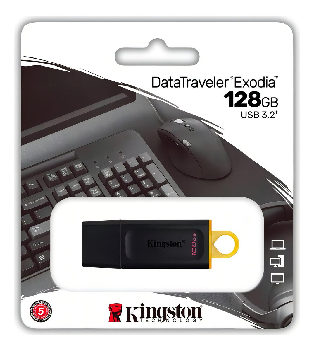 Pendrive Kingston Datatraveler Exodia Dtx/128 128 Gb Negro - Imagen 5