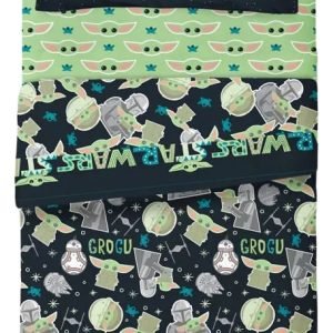 Juego De Sabana Piñata 112 Star Wars Mandalorian Ultra Soft Verde Claro Star Wars Mandalorian