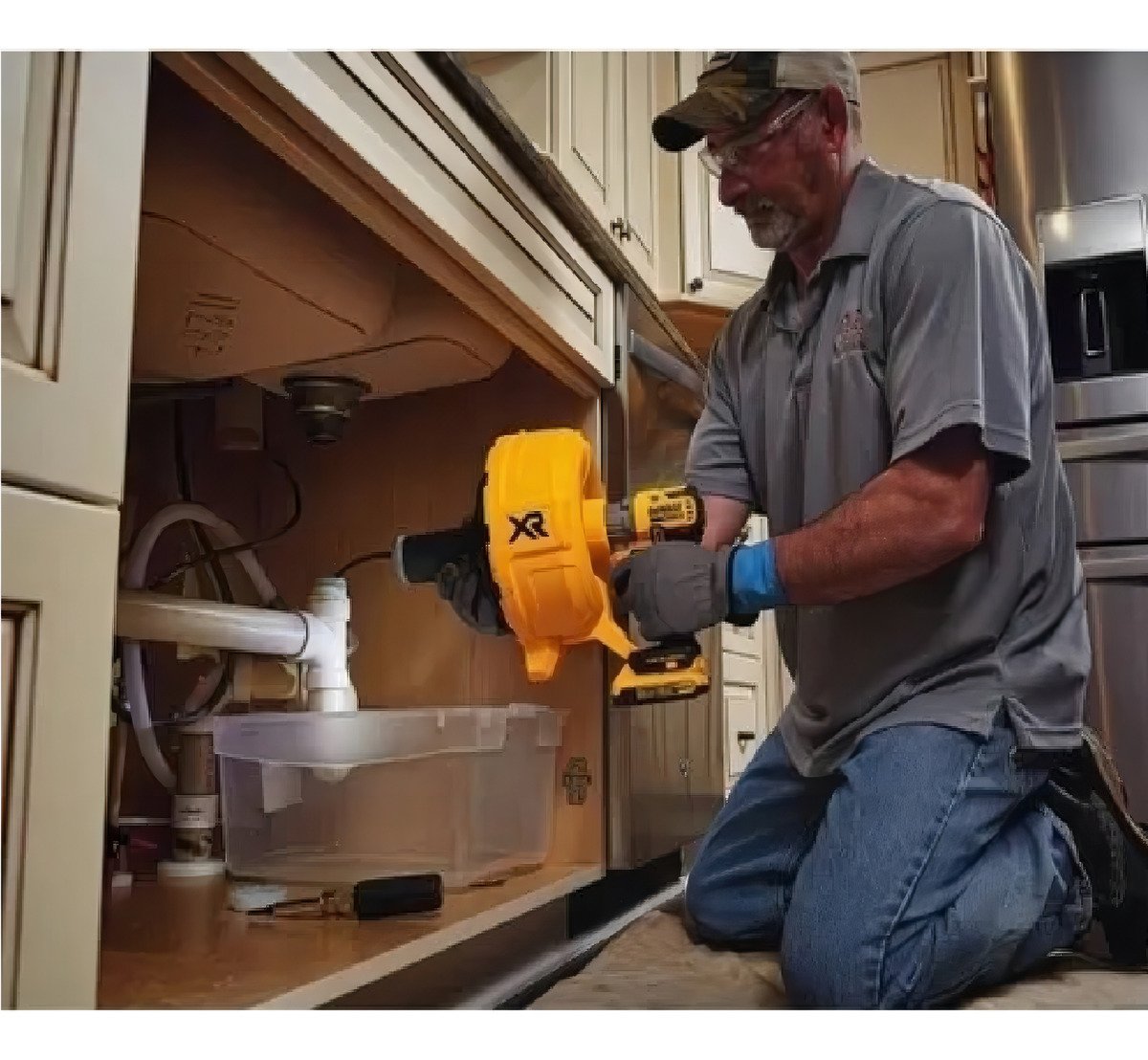 Máquina Destapa Cañerias Inalámbrico Dewalt 20vmax Dcd200b Color Amarillo - Imagen 3