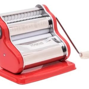 Fabripasta Manual Pastanova 200 Familiar 0106 De Acero Inoxidable Color Rojo