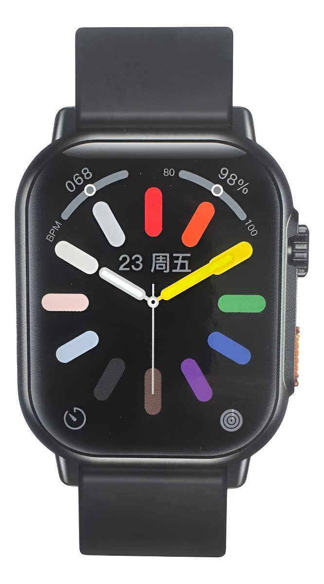 Smartwatch Teck Gnr-swtk-100 2.01 Bluetooth Genérico Negro Negro Lisa