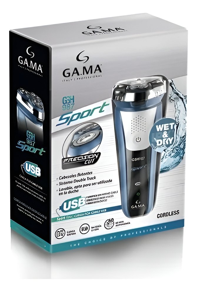 Afeitadora Gama Gsh987s 150041 Sport Usb Color Celeste - Imagen 2