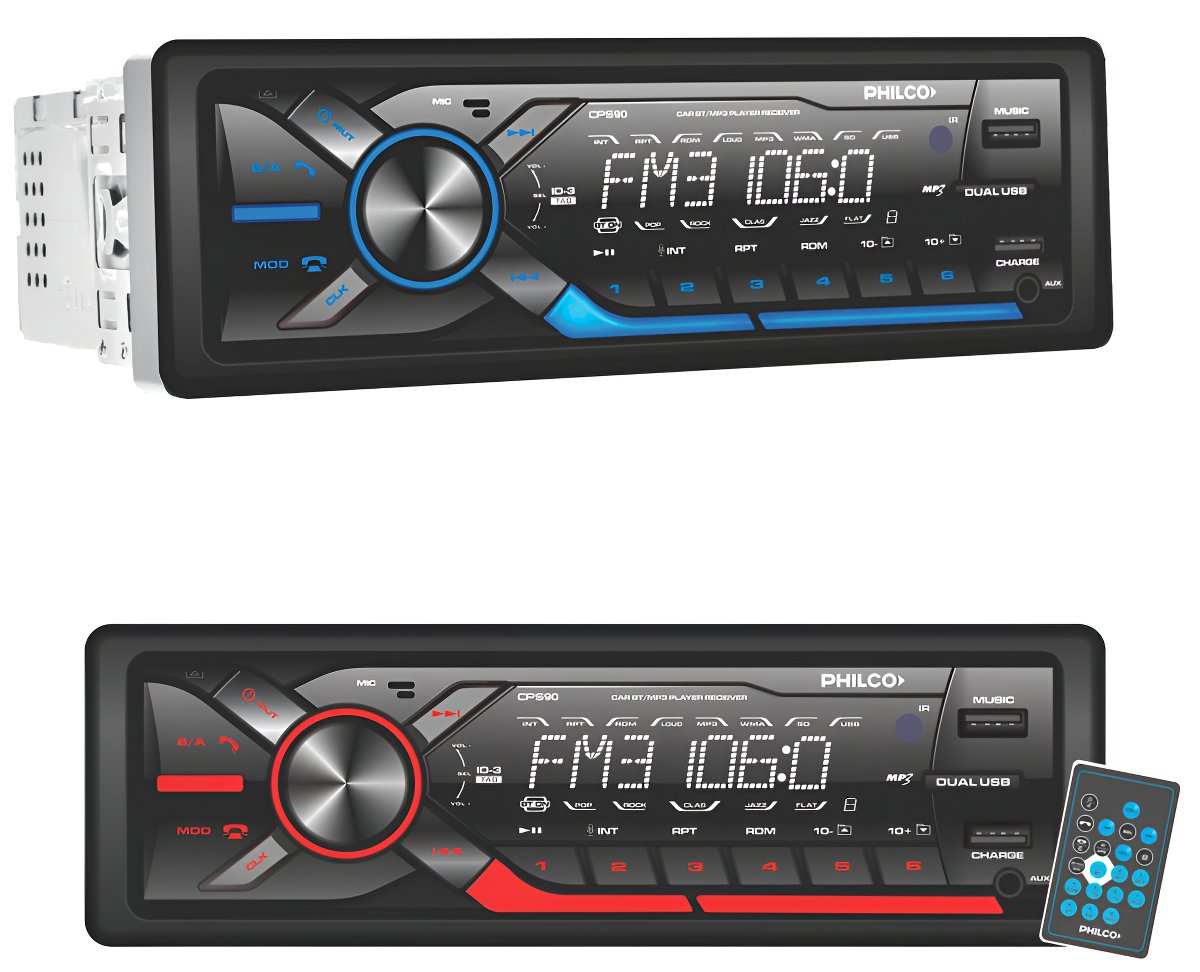 Autoestéreo Philco Csp2950 Bluetooth Usb Panel Desmontable