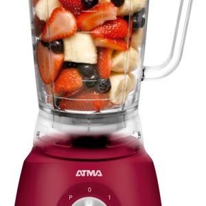Licuadora De Vaso Atma 1.25l Roja 500w Lv241ap Rojo