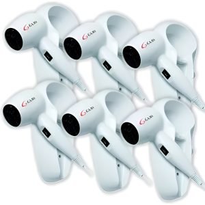 Secador De Pelo Pared Gama Diffusion Hotel Y Baño 6 Unidades Blanco