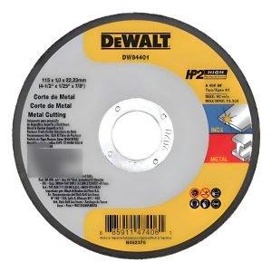 Disco De Corte Dewalt Dw84401 115mm X 1mm X25 Unidades Negro