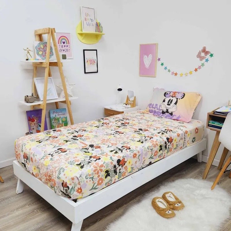 Juego De Sabanas Piñata 1 1/2 Minnie Ultra Soft Coral Claro Minnie