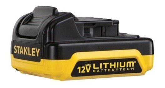 Taladro Percutor Atornillador Inalámbrico De 10mm Stanley Sch12s2k + Accesorio Con Maletín De Transporte Amarillo - Imagen 3