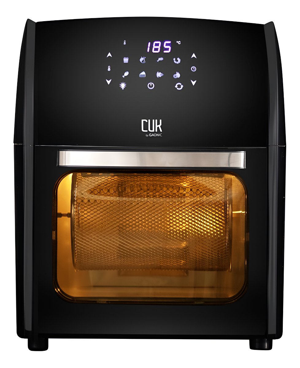 Freidora Sin Aceite Gadnic F12.0 12lts 1800w Control Digital Antiadherente Negro