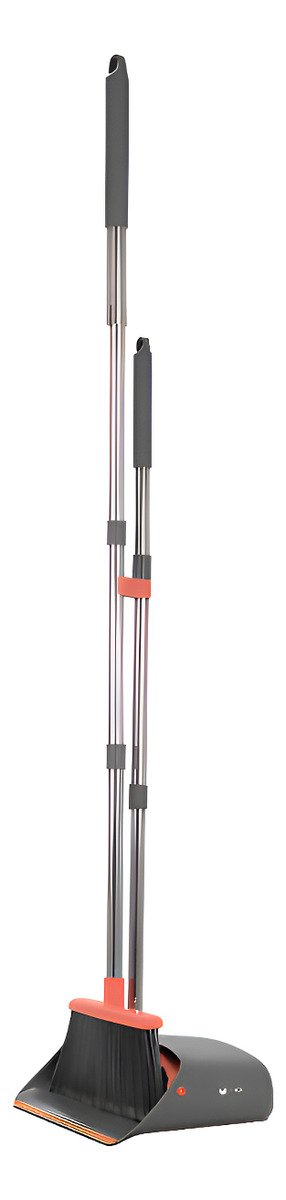 Set Escoba Y Pala Aeropuerto Onebox Rebatible Desmontable Negro
