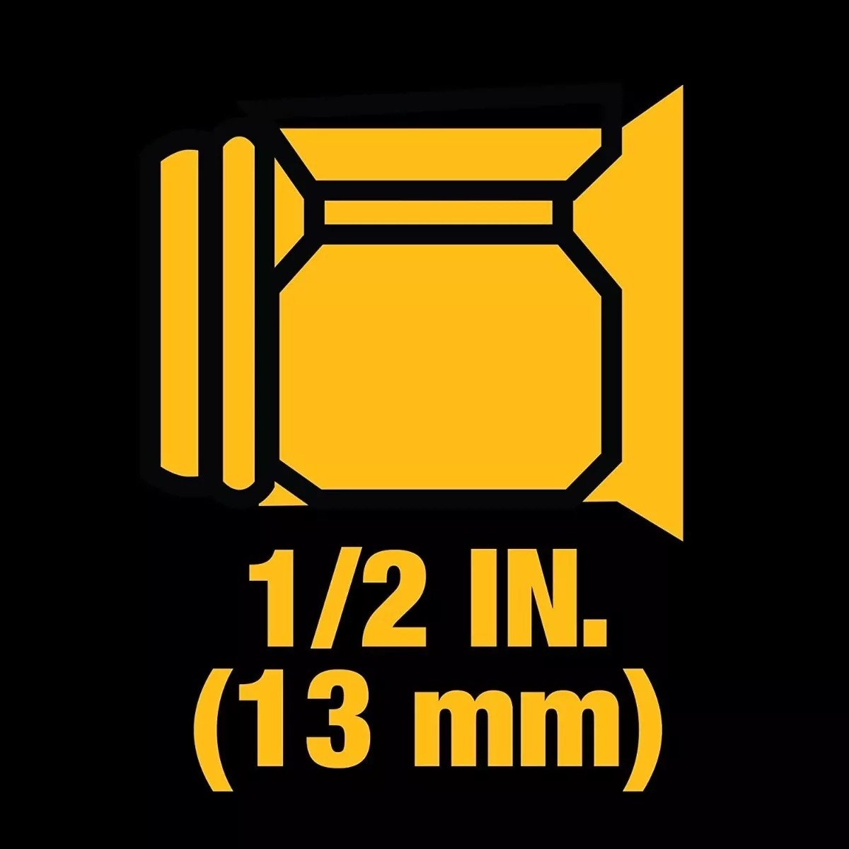 Llave De Impacto Dewalt Dcf900b 20v Max Xr 1/2'' 13mm Amarillo - Imagen 4