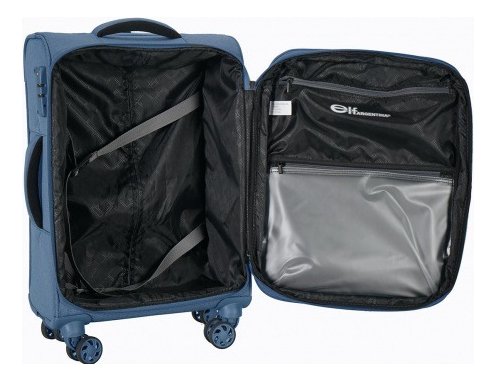 Valija Elf Mod. 24, Modelo I3415/24 Negra, Azul Petroleo - Imagen 2