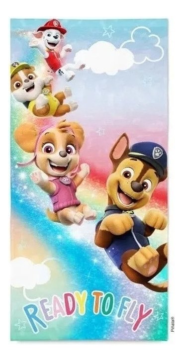 Toallón Piñata Microfibra Secado Rápido Paw Patrol 120x60 Cm