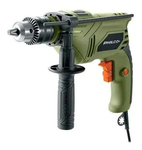 Taladro Percutor Eléctrico Philco Tp501p 13mm 500w Verde Verde 50 Hz