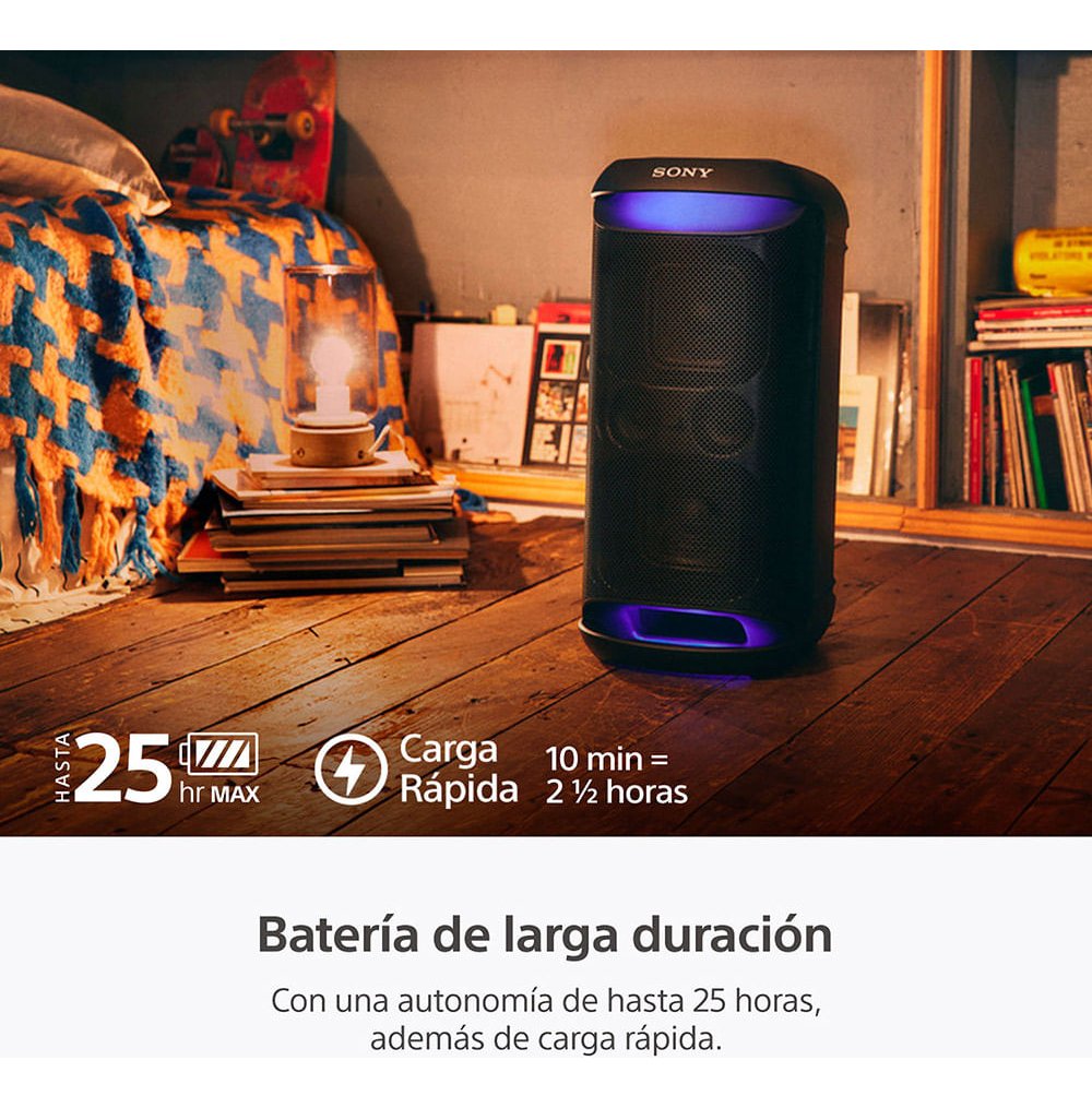 Parlante Bluetooth Inalámbrico Portátil Sony Srs-xv500 Negro - Imagen 4