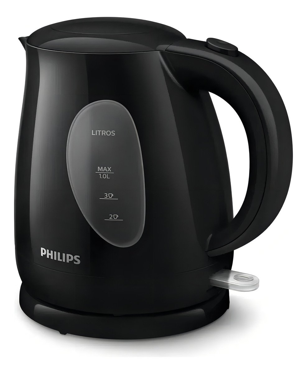 Pava Eléctrica Philips Hd4695/90 1 Litro Hervidor Color Negro