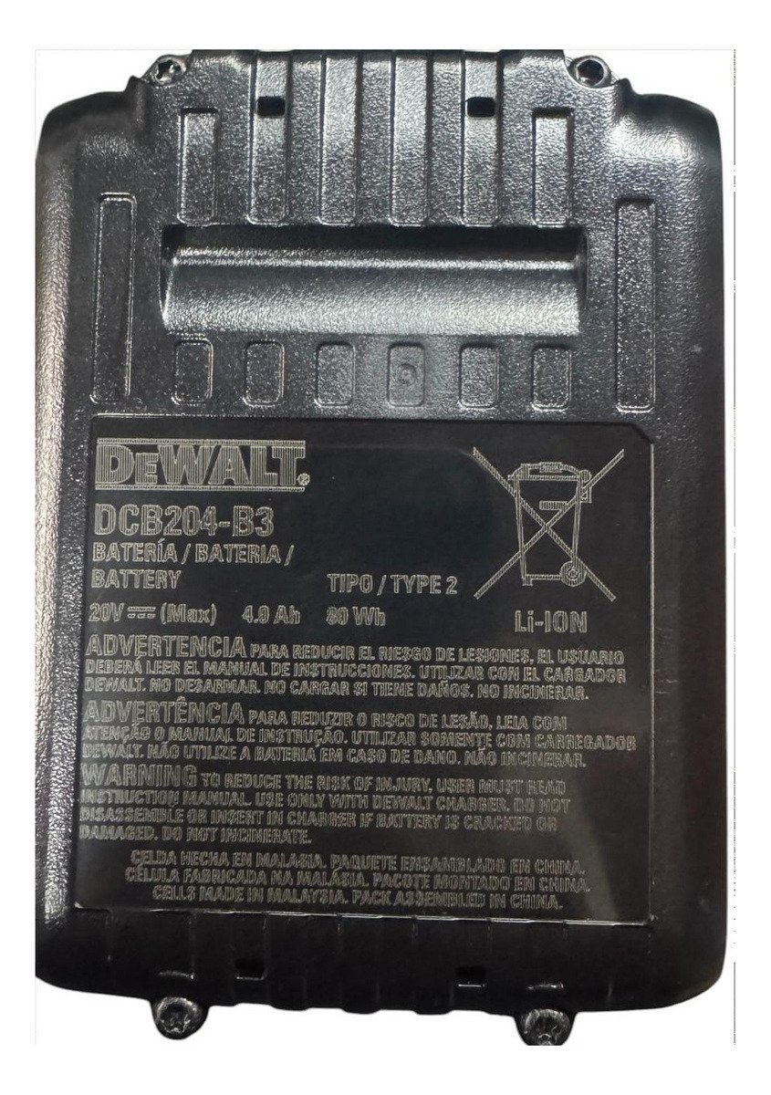 Batería Dewalt Dcb204 12v Litio 1 Unidad 20v - Imagen 5