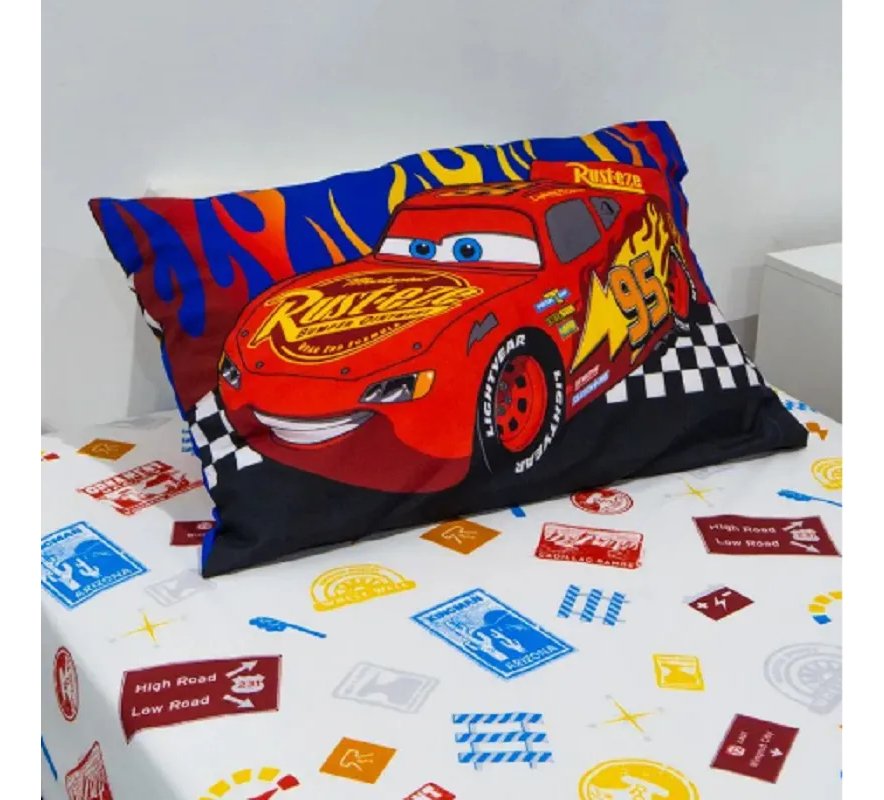 Juego De Sabanas Cars Infantil Ultra Soft Disney Azul Cars - Imagen 4