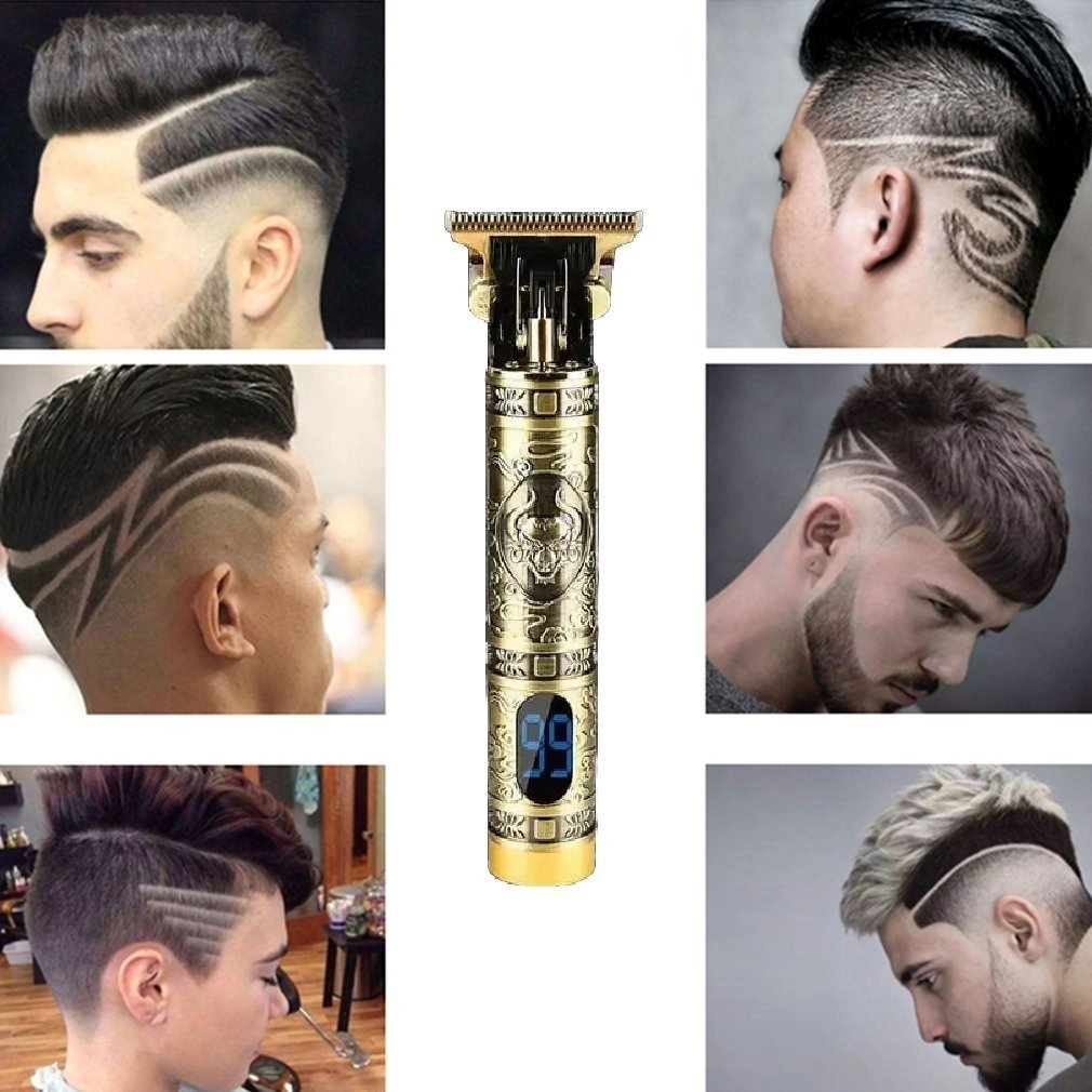 Kemei Km-1325 Cortapelo Inalámbrico Dorado Con Cuchillas Inoxidable - Imagen 7