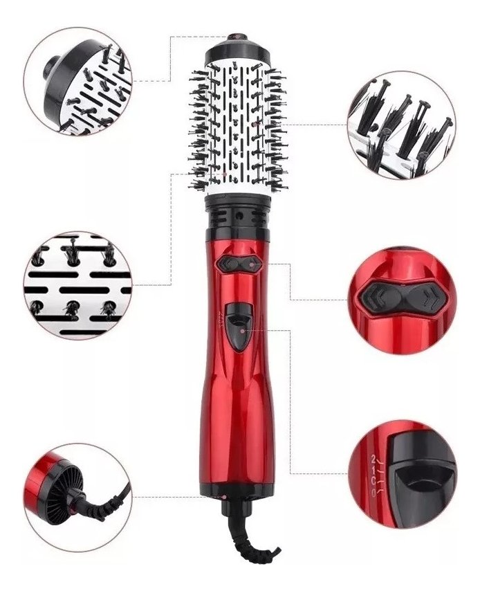 Secador Modelador 3 En 1 Turbo Ion2600 Gama Italy Rojo - Imagen 3