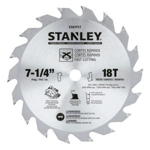 Disco De Sierra 7-1/4 Stanley Sta7717 Color Plateado