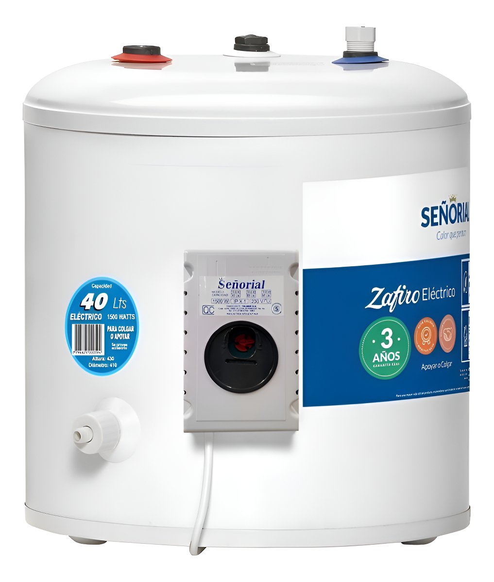 Termotanque Eléctrico Señorial Zafiro Tesz40 Blanco 40l 220v Blanco
