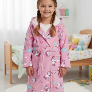 Batas De Toalla Infantil Piñata Licencia Disney Rosa Unis 4-5 Años