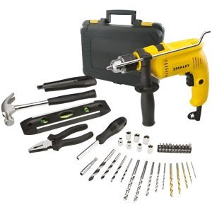 Combo Taladro Percutor Stanley Sdh600ka Maleta 37 Accesorios Amarillo 50