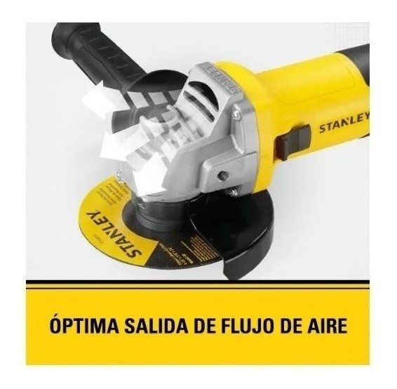Amoladora Angular Stanley Sg7115 4 1/2 115mm 750w Amarillo 50hz - Imagen 7