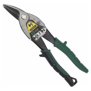 Tijeras Stanley Straight Cut Para Placas Tipo Aviación Verde Oscuro