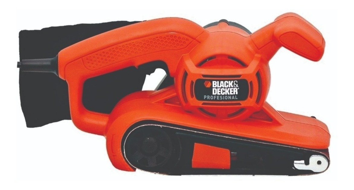 Lijadora Banda Black Decker 680w Manual Madera C/bolsa Br318 Naranja 50 Hz - Imagen 5