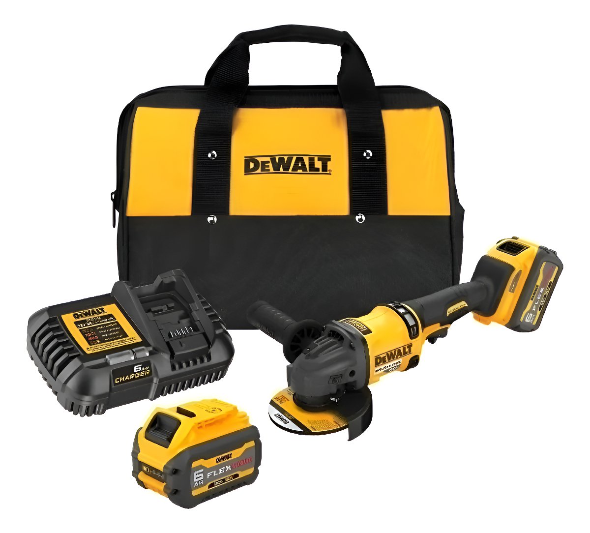 Amoladora Angular Inalambrica Flexvolt Dewalt Dcg418t2 60v Amarillo 50