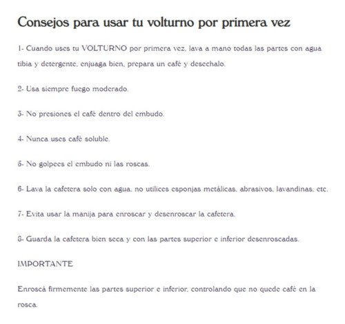 Cafetera Volturno Clasica 3 Pocillos Manual Aluminio Italian - Imagen 4