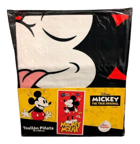 Toallón Infantil Algodón Piñata 70x130 Disney Mickey Grande Suave - Imagen 4