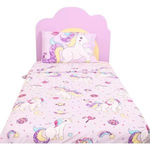 Juego Sabanas Piñata Unis Nuevo Modelo 11/2 Plaza Ultrasoft Violeta Unis Nuevo Modelo