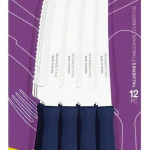 Juego De Cuchillos Para Asado Tramontina New Kolor X 12 Azul