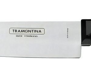 Cuchillo Chef Tramontina Ultracorte Con Lámina De Acero Inoxidable Y Mango De Polipropileno Negro 8