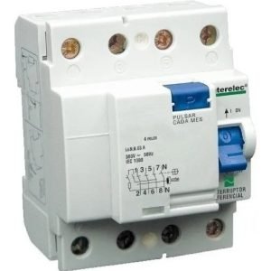 Disyuntor Diferencial Tetrapolar 4x63 A Interelec Intf364-63