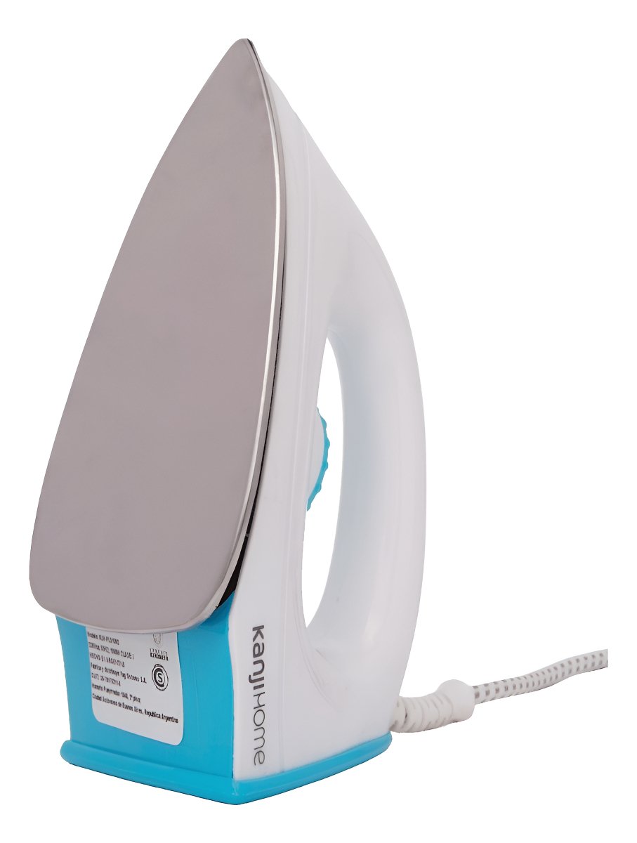 Plancha Kanji Home Kjhpls1002 1000w Base De Acero Inox C&e Color Blanco - Imagen 2