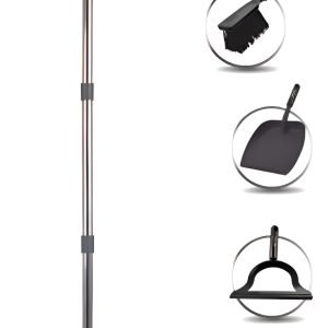 Set Limpieza Onebox 6 En 1 Obset6 Escoba Pala Limpiavidrios Plateado