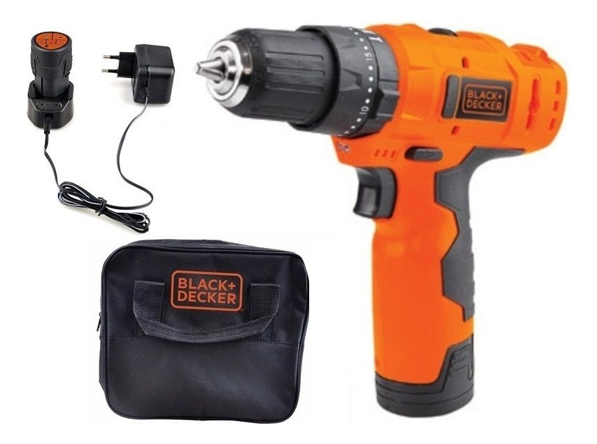 Taladro Percutor Atornillador Inalámbrico De 10mm Black+decker Hp12 + Accesorio Con Bolsa 50hz - Imagen 10