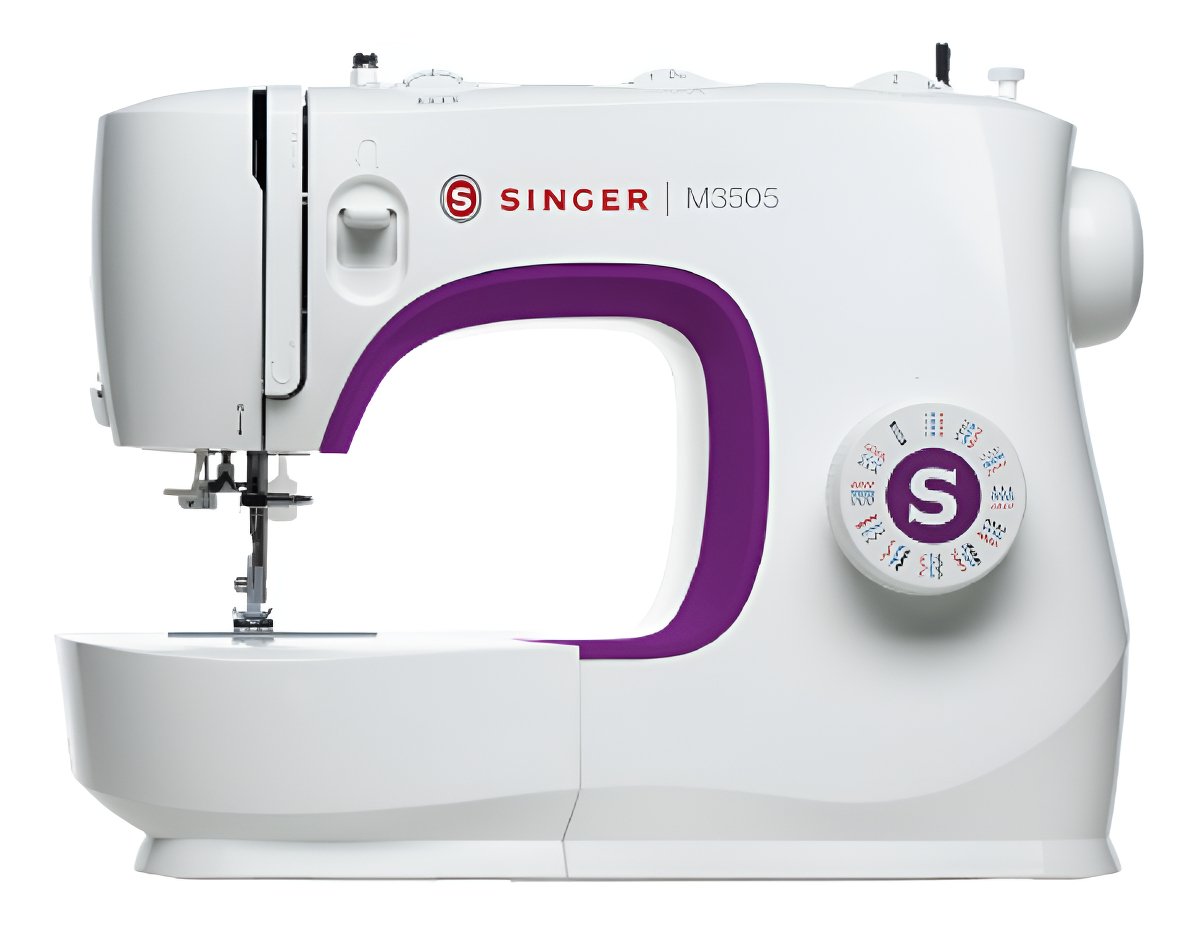 Máquina De Coser Recta Singer M3505 Portable Blanca Blanco