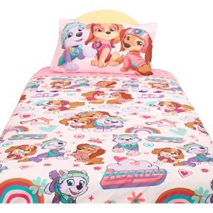 Juego Sabanas Piñata 1 1/2 Plaza Paw Patrol Ultra Soft Rosa Rosa Paw Patrol Rosa