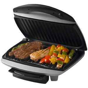 Parrilla Eléctrica Atma Grill Antiadherente 1400w Gris