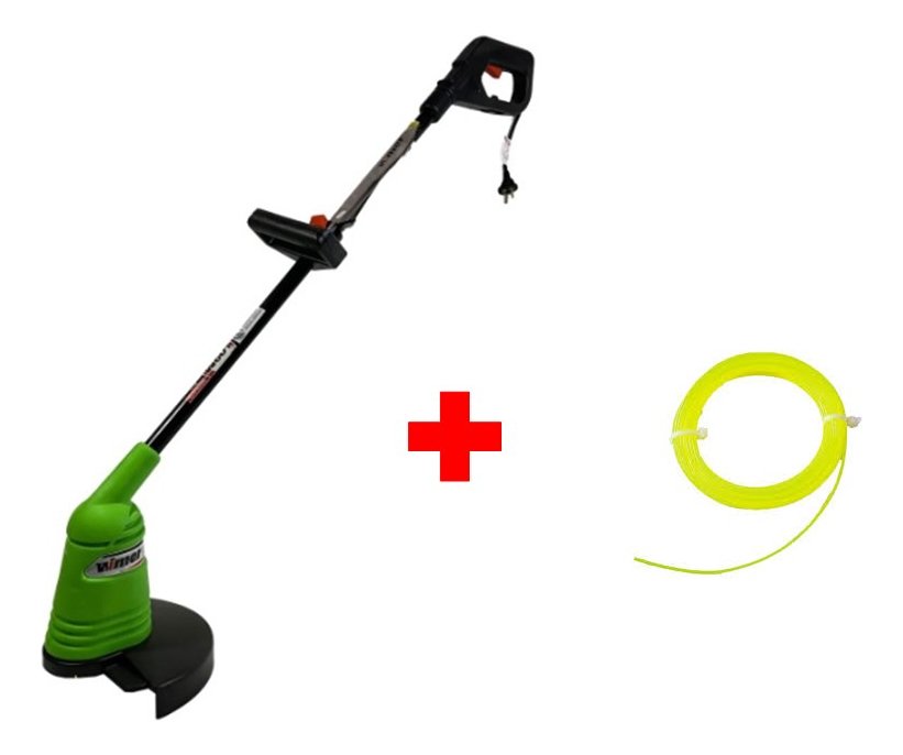 Bordeadora Eléctrica Wimer W601 600w 25cm Con Tanza Y Protección - Imagen 2