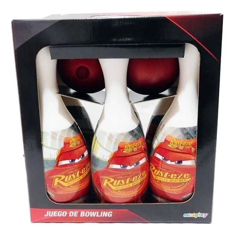 Juego De Bowling Cars Miniplay Cars - Imagen 2