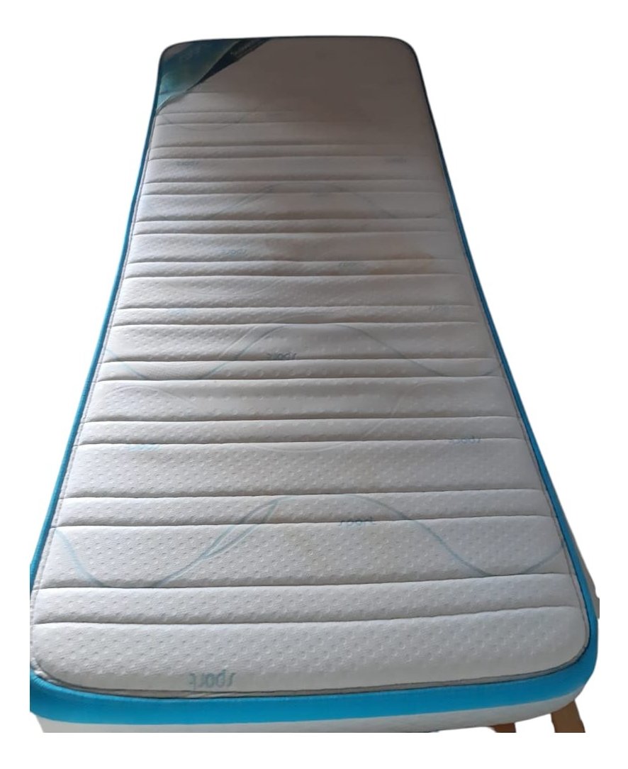 Cama Clásica Blanca 1 Plaza Con Colchón 80x190 Cm Blanco Cama Blanca 1 Plaza Con Colchon - Imagen 2