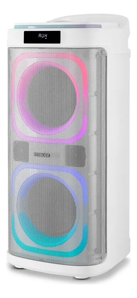 Parlante Inalámbrico Noblex Bluetooth 4700w Luz Con Micrófono Sq208g1w Blanco - Imagen 2